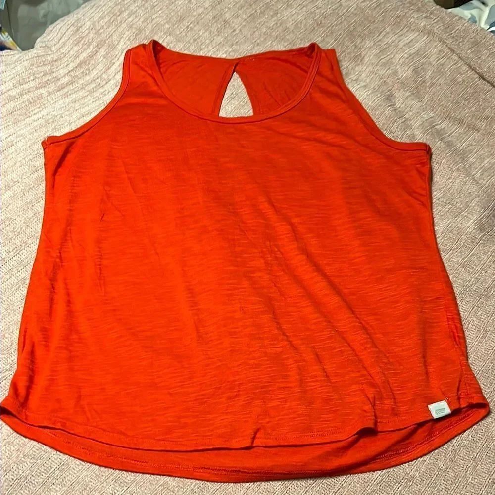 Women's Orange Sleeveless Top
